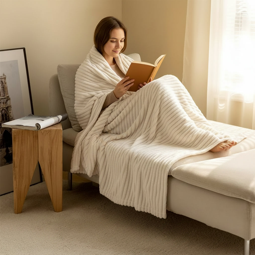 Rosekind Fleece Throw Blanket | 300GSM Soft & Warm | All Seasons | 3 Sizes