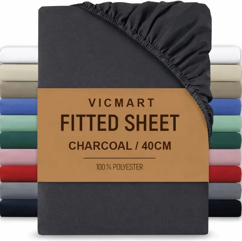 Extra Deep Fitted Sheet 40cm | Soft Brushed Microfibre | UK Sizes