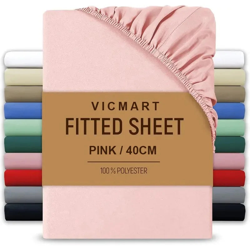 Extra Deep Fitted Sheet 40cm | Soft Brushed Microfibre | UK Sizes