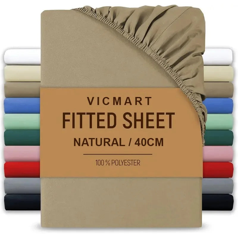 Extra Deep Fitted Sheet 40cm | Soft Brushed Microfibre | UK Sizes