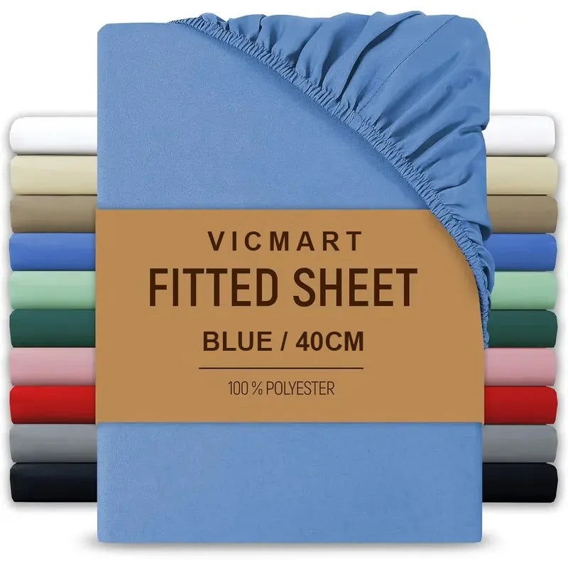 Extra Deep Fitted Sheet 40cm | Soft Brushed Microfibre | UK Sizes