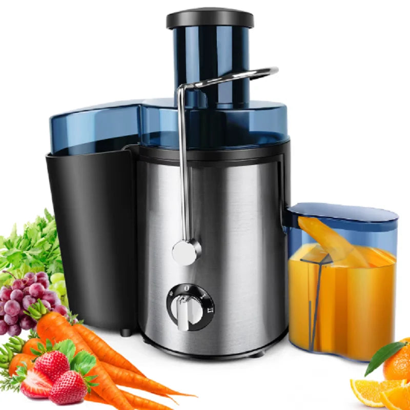 500ml Stainless Steel Juicer Machine, 1000W Fruit & Vegetable Extractor