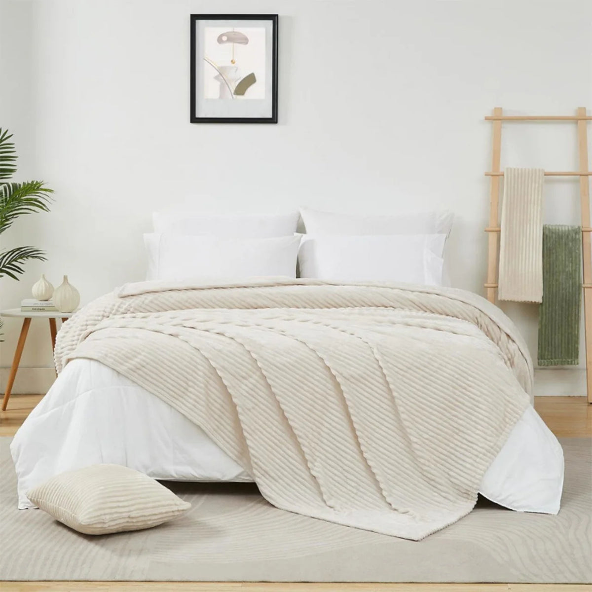 Rosekind Fleece Throw Blanket | 300GSM Soft & Warm | All Seasons | 3 Sizes