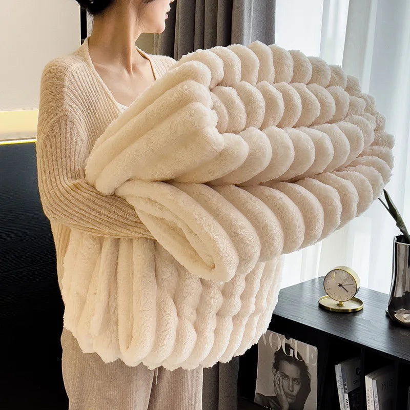 Rosekind Fleece Throw Blanket | 300GSM Soft & Warm | All Seasons | 3 Sizes