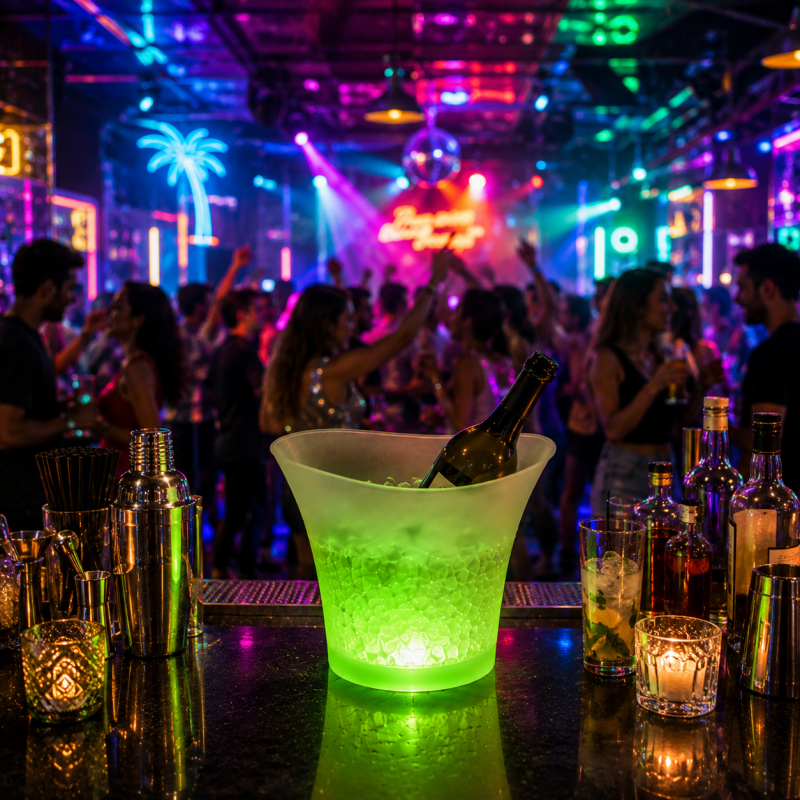 2-Pack 5L LED Colour Changing Ice Buckets