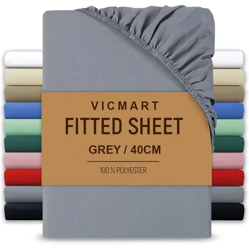 Extra Deep Fitted Sheet 40cm | Soft Brushed Microfibre | UK Sizes