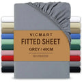 Extra Deep Fitted Sheet 40cm | Soft Brushed Microfibre | UK Sizes
