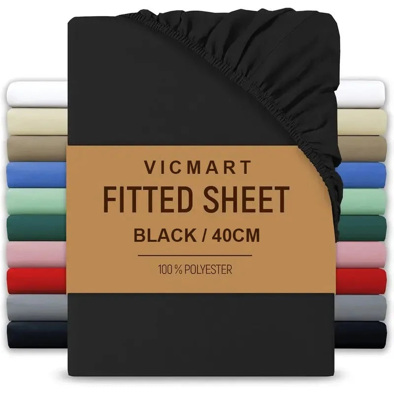 Extra Deep Fitted Sheet 40cm | Soft Brushed Microfibre | UK Sizes