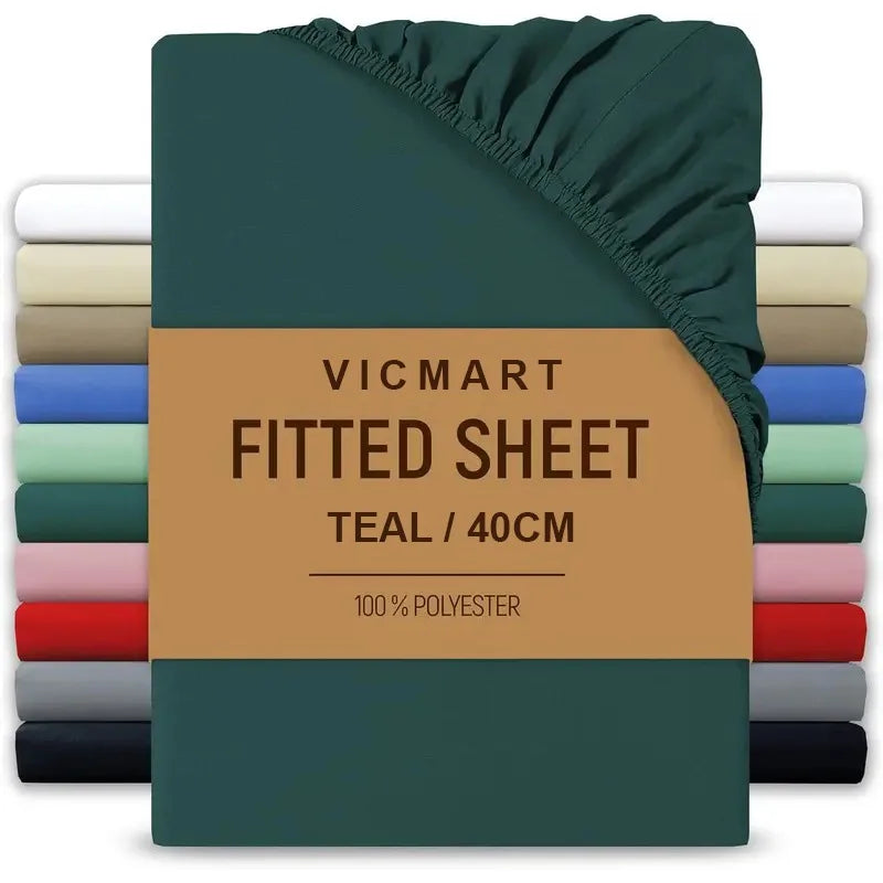 Extra Deep Fitted Sheet 40cm | Soft Brushed Microfibre | UK Sizes