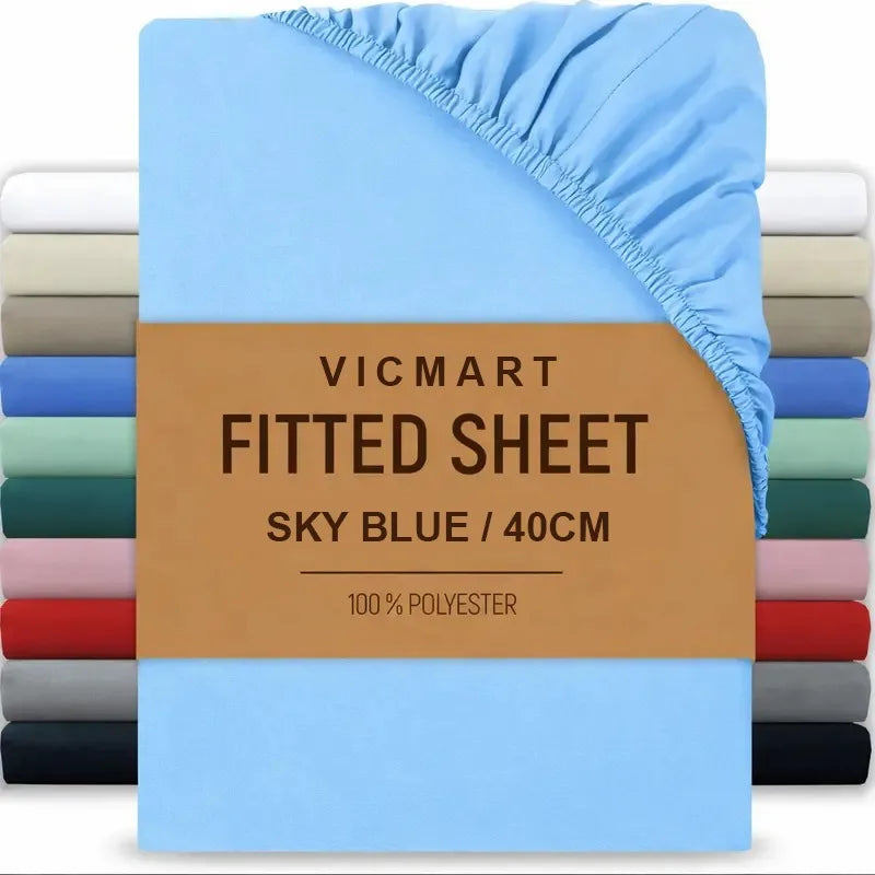 Extra Deep Fitted Sheet 40cm | Soft Brushed Microfibre | UK Sizes