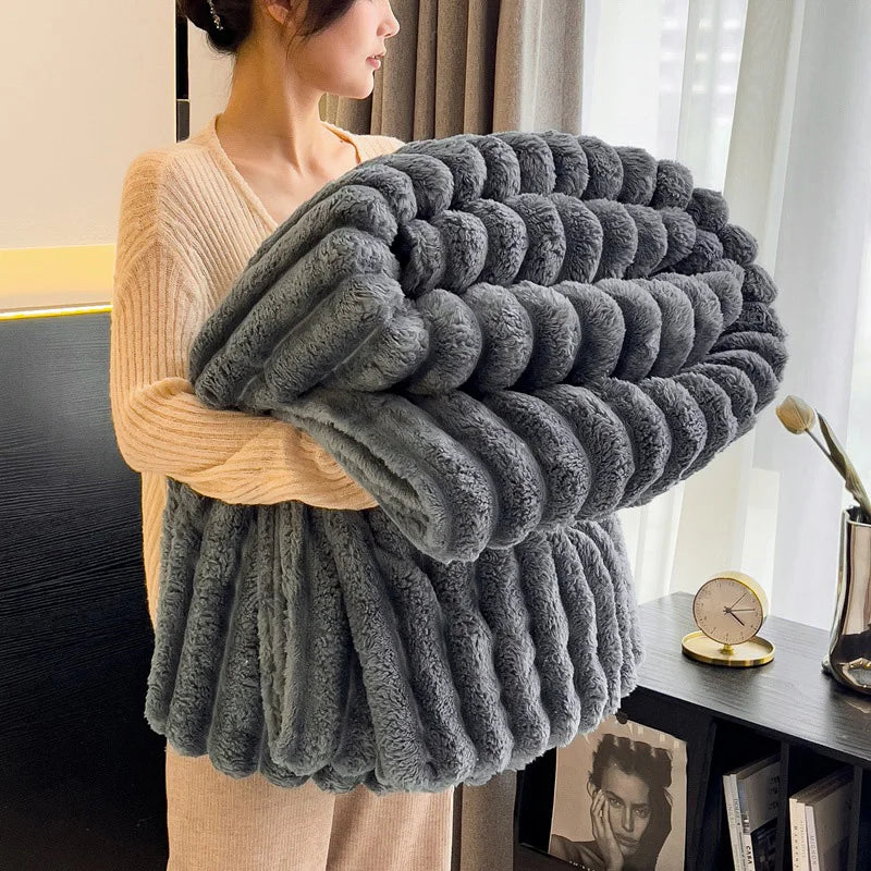 Rosekind Fleece Throw Blanket | 300GSM Soft & Warm | All Seasons | 3 Sizes