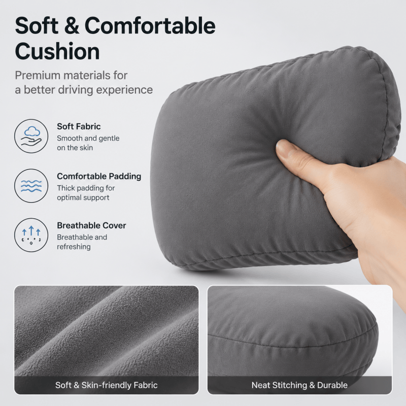Ergonomic Car Headrest Neck Support Pillows (1 or 2 Pack)