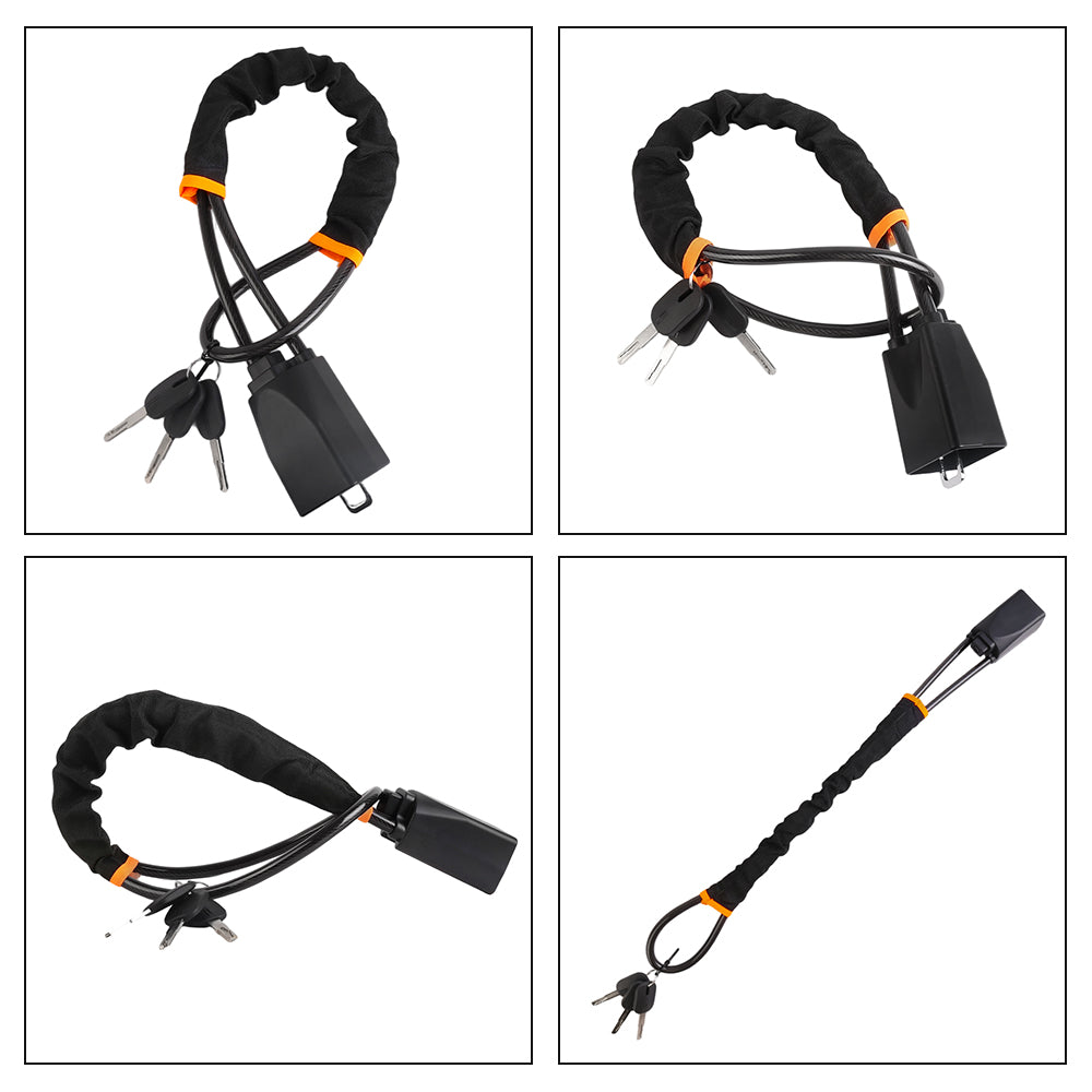Car Steering Wheel Lock With 3 Keys Anti Theft Device Seat Belt Lock Steering Wheel Lock