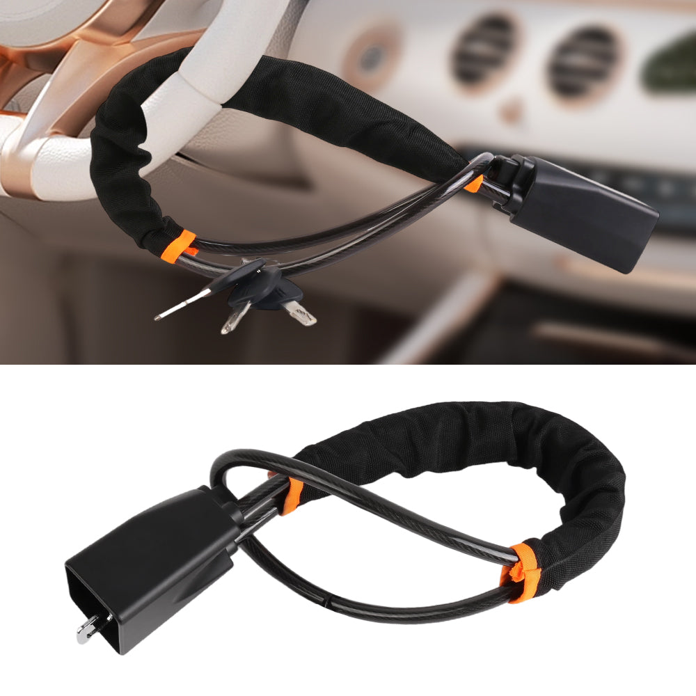 Car Steering Wheel Lock With 3 Keys Anti Theft Device Seat Belt Lock Steering Wheel Lock