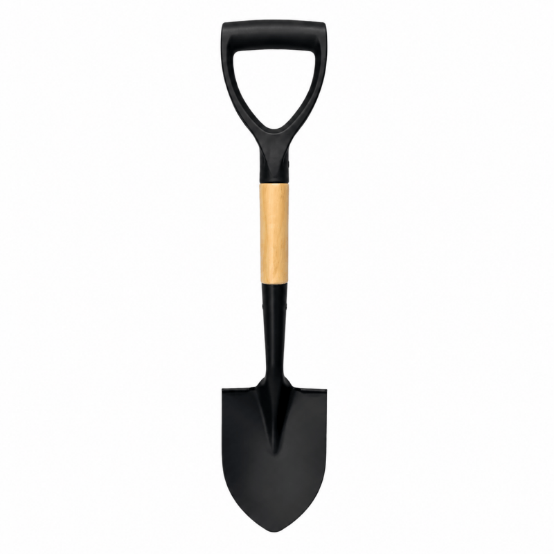 68cm Garden Shovel with Ergonomic D-Grip Round Border Spade