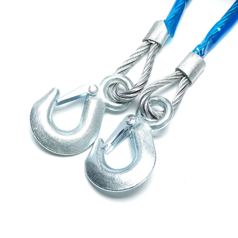 Heavy Duty Emergency Tow Rope with Forged Steel Safety Hook