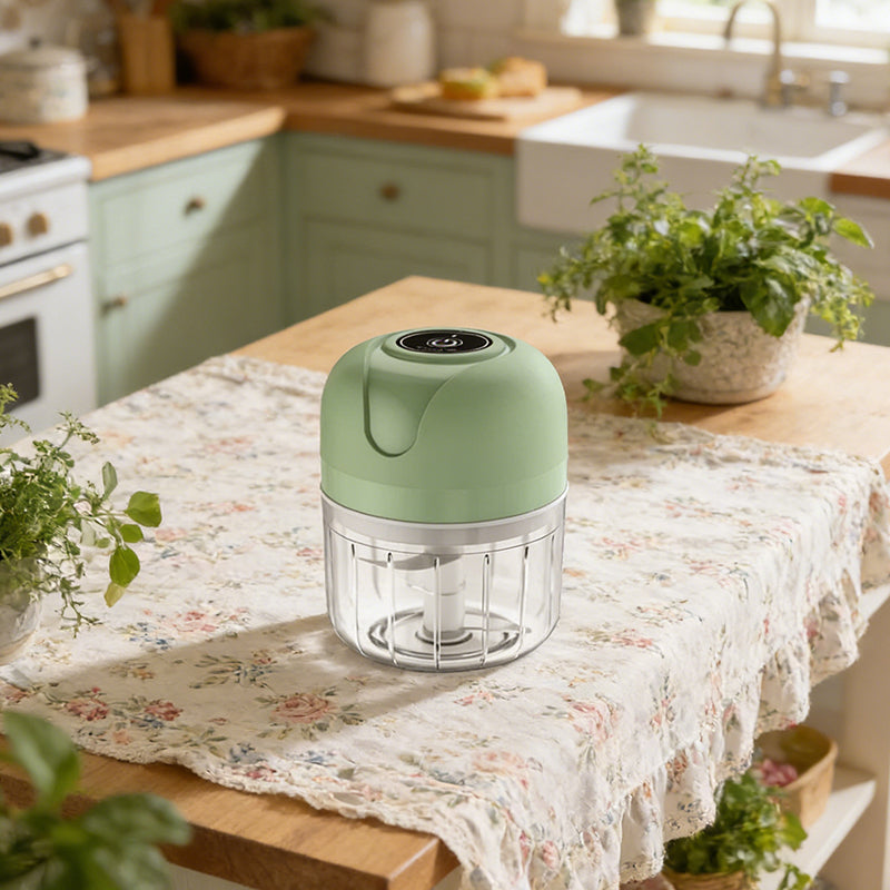250mL Cordless Electric Mini Garlic Chopper & Food Processor