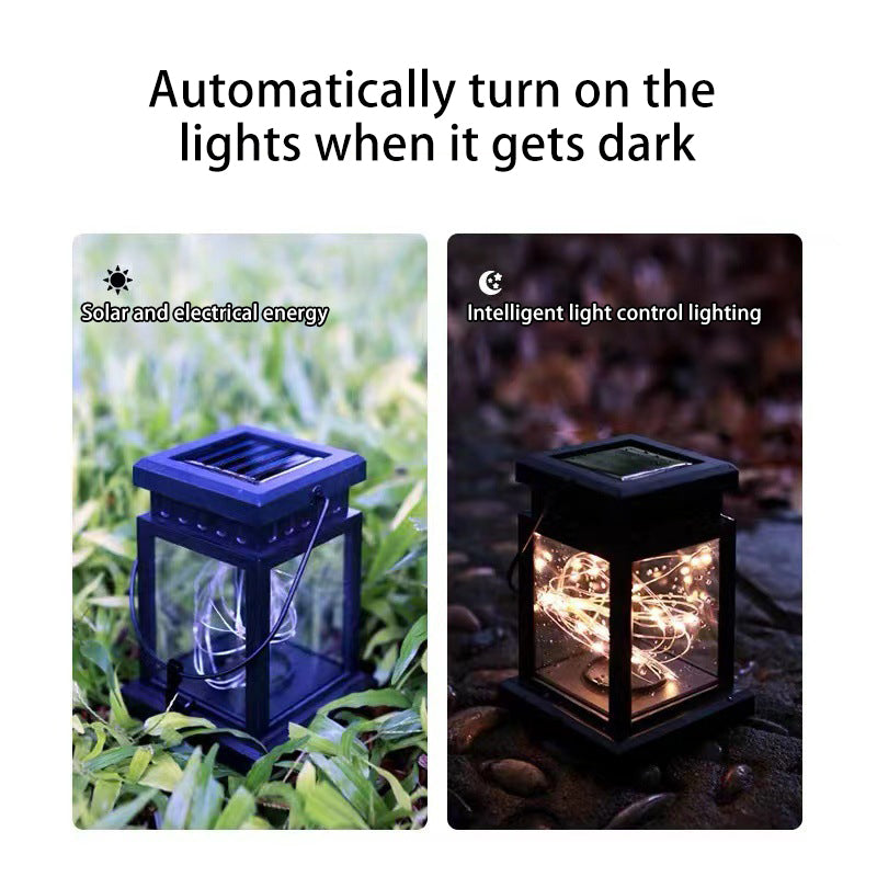 Waterproof Hanging Solar Garden Lantern with Integrated Suspension Clip