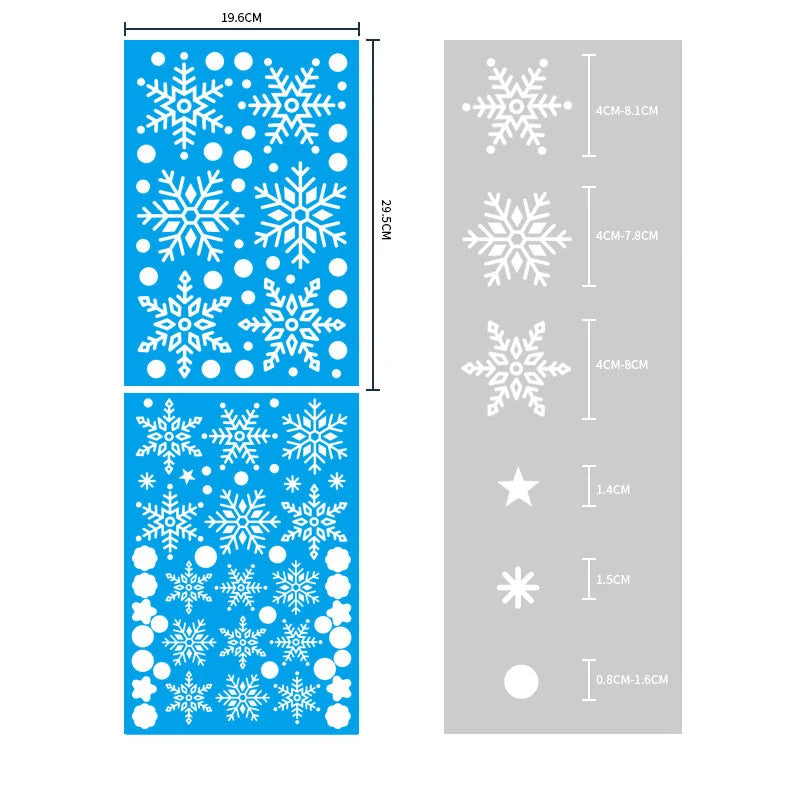 Christmas Window & Glass Stickers | 22 Festive Designs | Santa, Snowman, Snowflakes & More | Home & Shop Decoration
