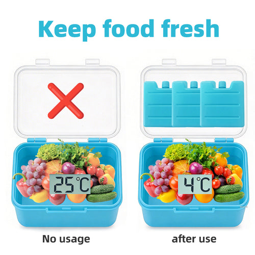 3-Piece Reusable Ice Bricks & Freezer Blocks Set