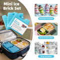 3-Piece Reusable Mini Ice Bricks & Freezer Blocks Set