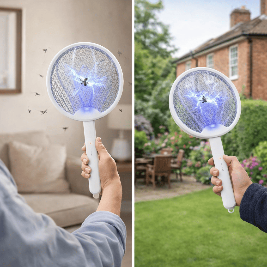 Rechargeable Electric Fly Swatter | 3500V Foldable Fly Zapper