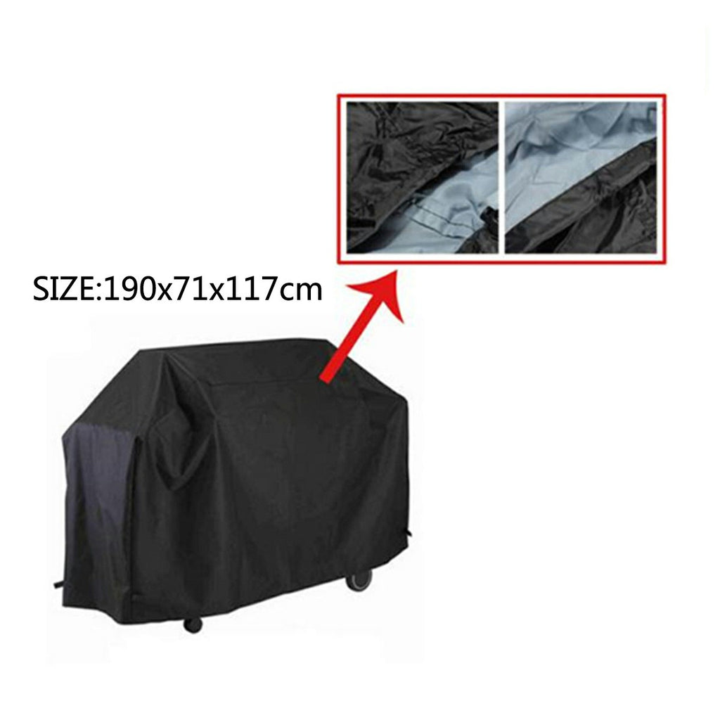 Heavy Duty Waterproof BBQ Grill Cover (190cm x 71cm x 117cm)