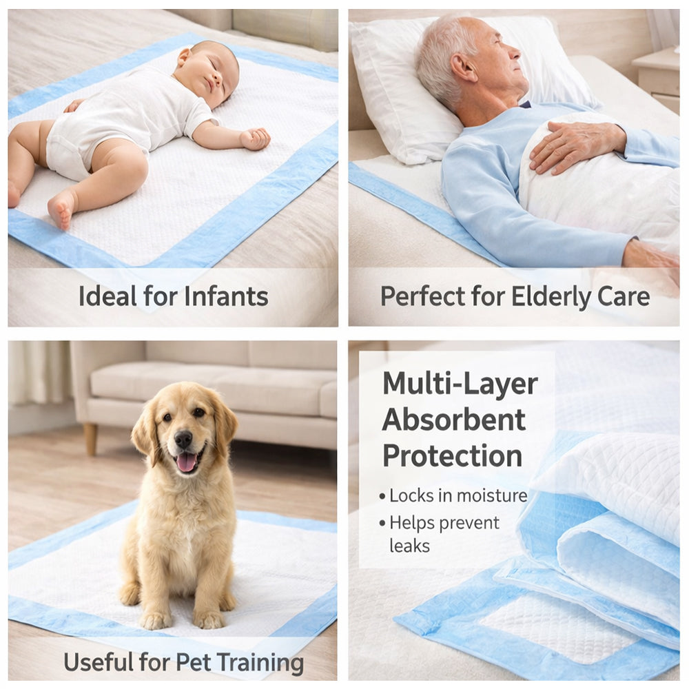 100-Pack Super Absorbent Puppy Training Pads - Leakproof Pet Pee Mats (33x45cm)