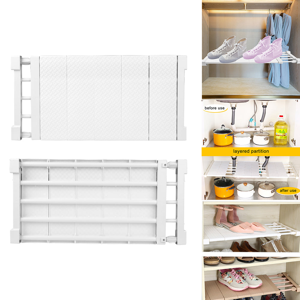 Adjustable Extendable Closet Storage Rack Organizer Shelf