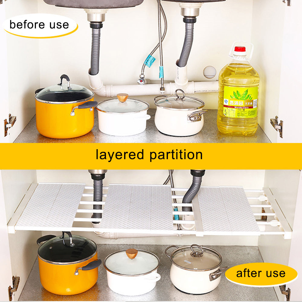Adjustable Extendable Closet Storage Rack Organizer Shelf