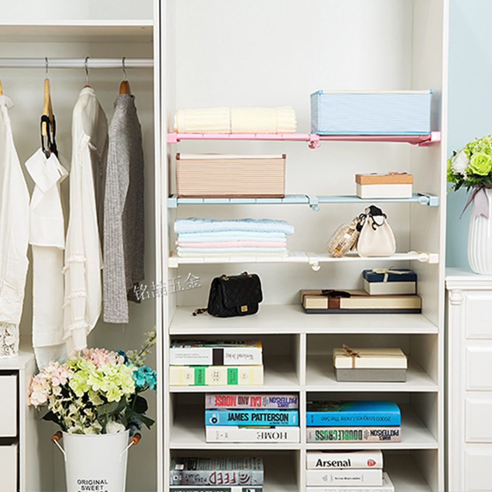 Adjustable Extendable Closet Storage Rack Organizer Shelf