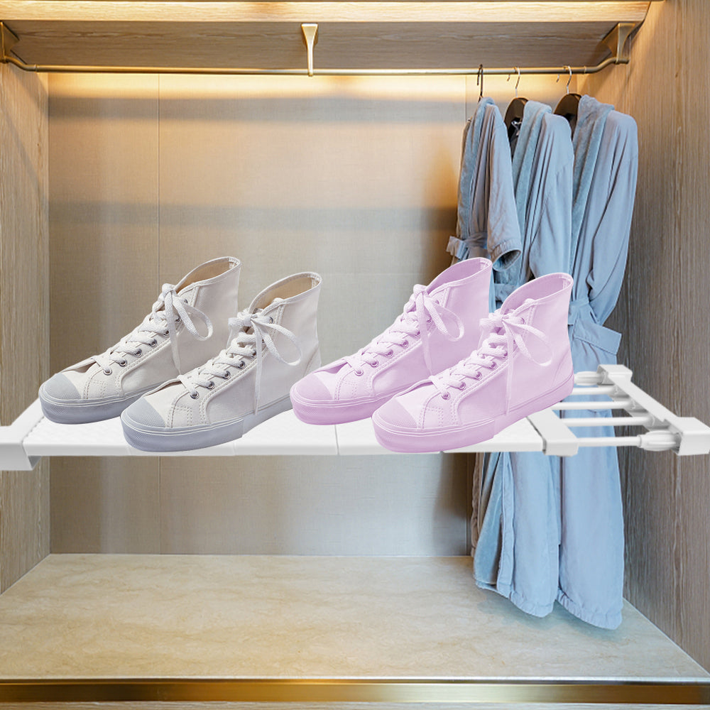 Adjustable Extendable Closet Storage Rack Organizer Shelf