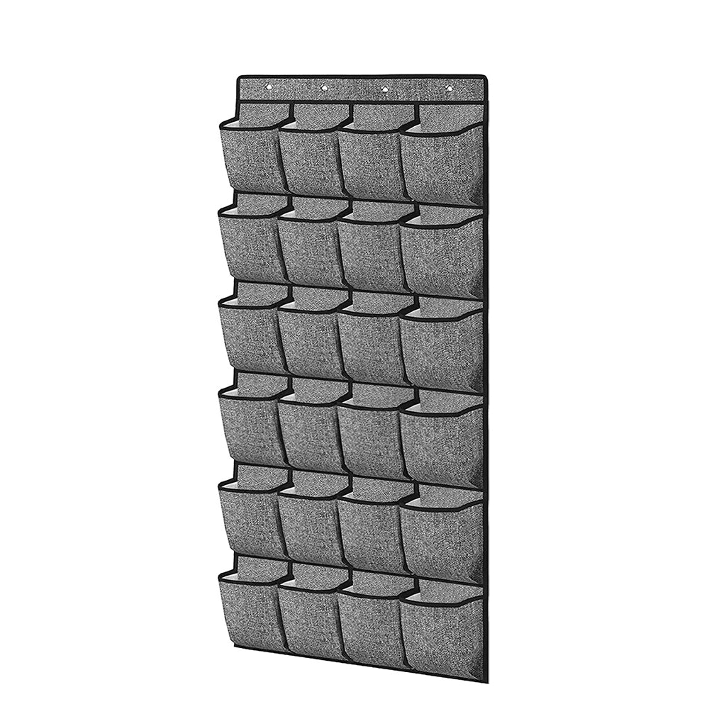 24 Pockets Over the Door Hanging Shoe Organizer