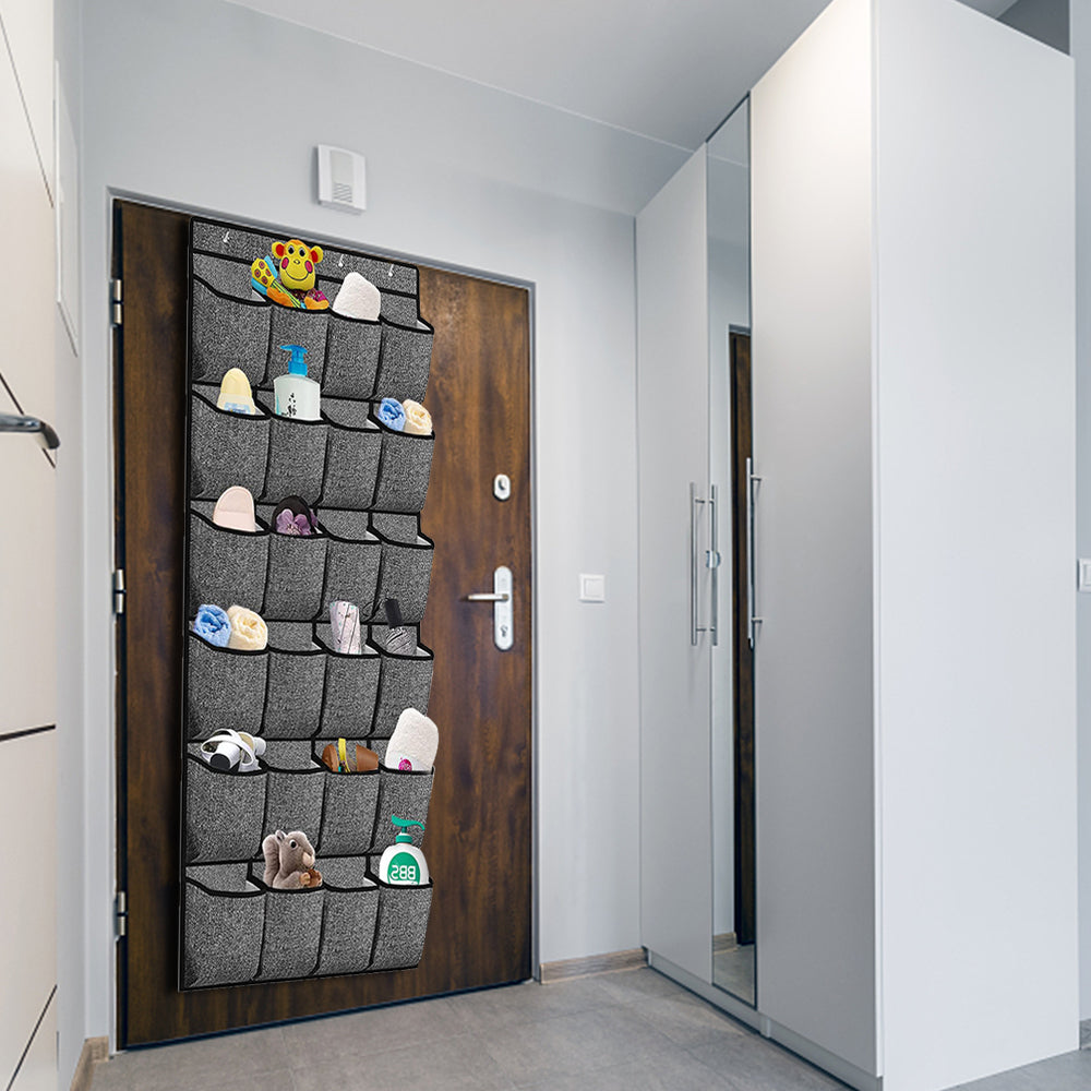 24 Pockets Over the Door Hanging Shoe Organizer