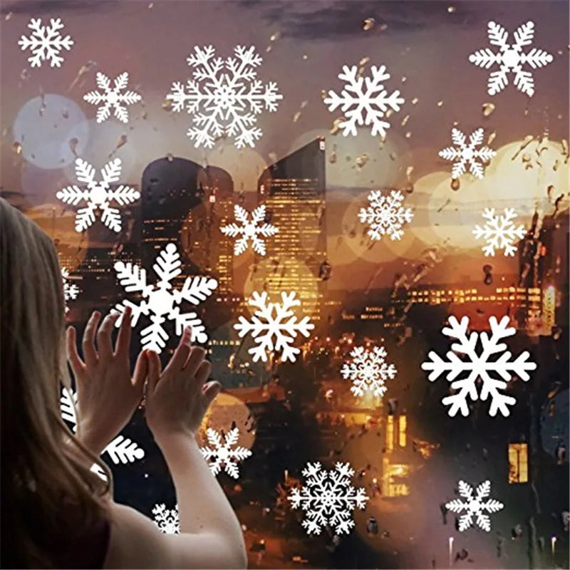 Christmas Window & Glass Stickers | 22 Festive Designs | Santa, Snowman, Snowflakes & More | Home & Shop Decoration