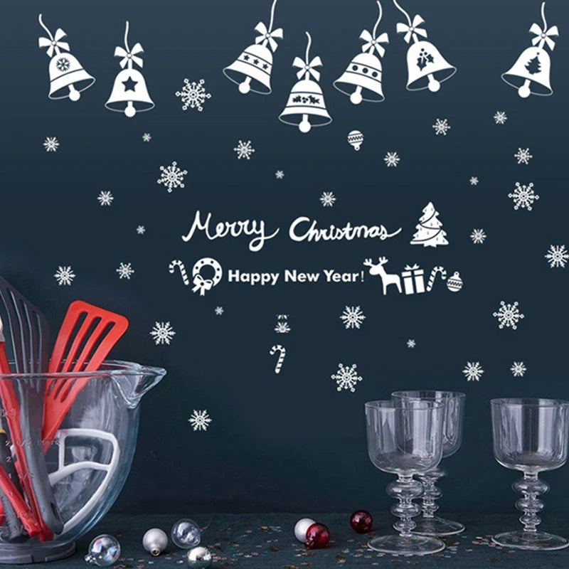 Christmas Window & Glass Stickers | 22 Festive Designs | Santa, Snowman, Snowflakes & More | Home & Shop Decoration