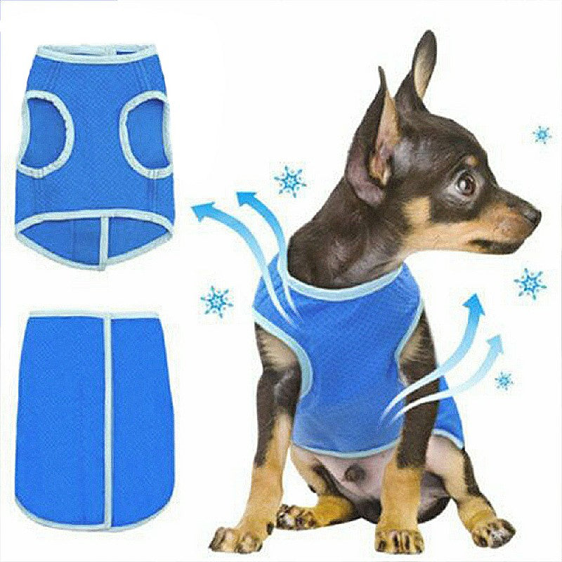 Dog Cooling Vest Jacket Puppy Summer Coat Reusable Evaporative Chilled XS