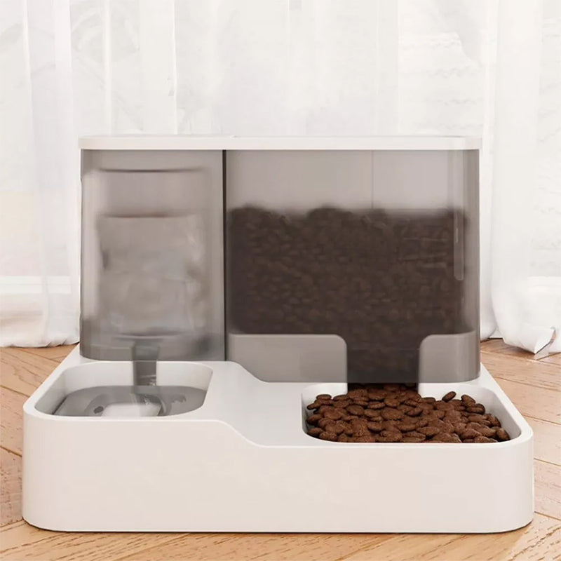 2 in 1 Automatic Pet Feeder Food Water Dispenser Bowl Dog Cat Self Feeding