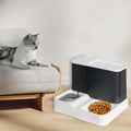 2 in 1 Automatic Pet Feeder Food Water Dispenser Bowl Dog Cat Self Feeding