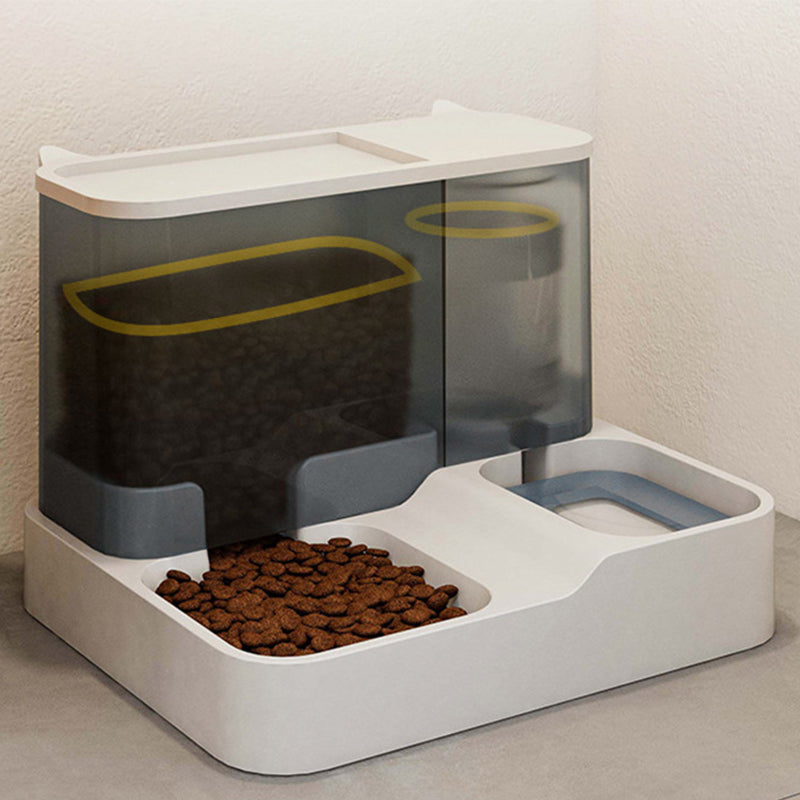 2 in 1 Automatic Pet Feeder Food Water Dispenser Bowl Dog Cat Self Feeding