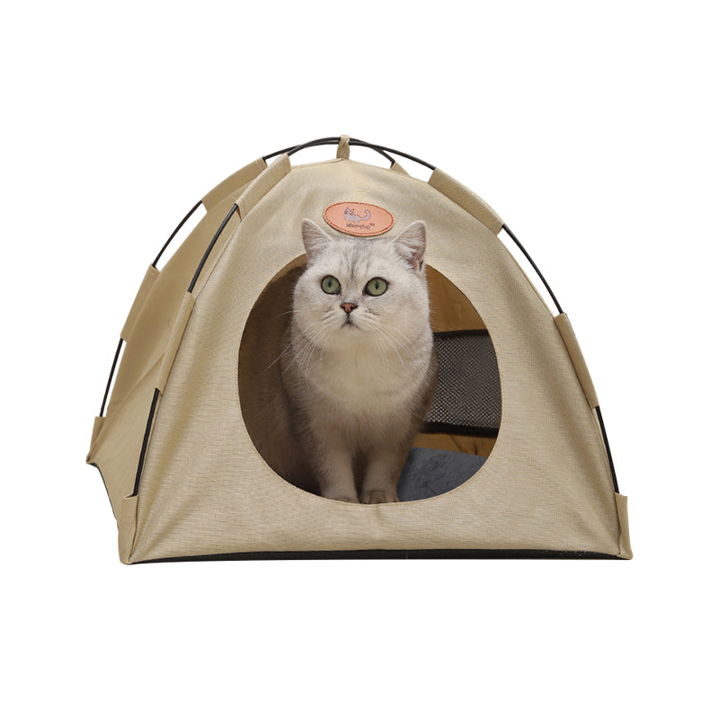Cozy Pet Tent House with Warm Cushion Bed Pad for Cats & Puppies