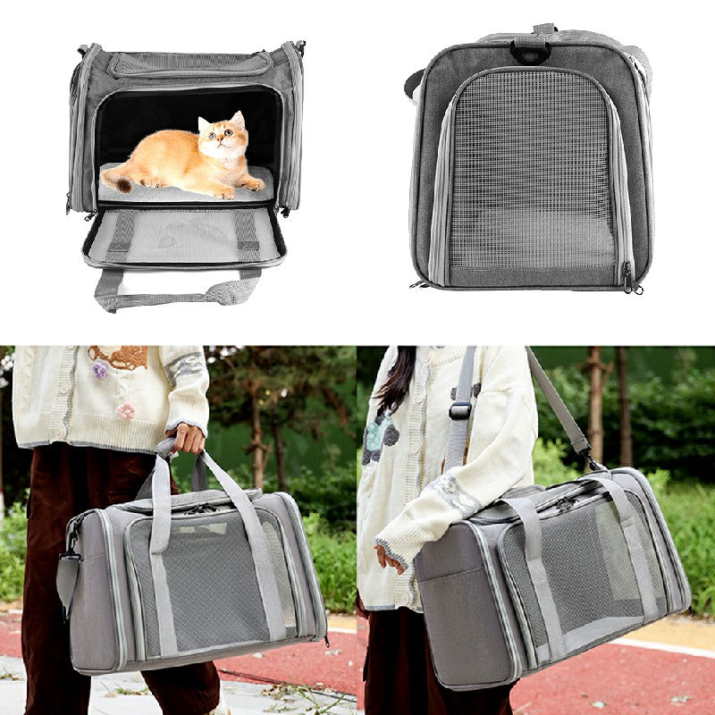 Large Soft Fabric Portable Pet Carrier Bag