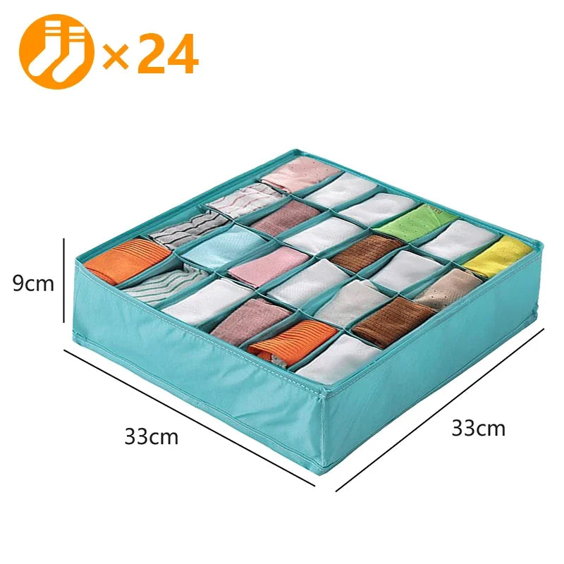 Drawer Organiser Storage Box | Wardrobe Divider for Underwear, Socks & Clothes