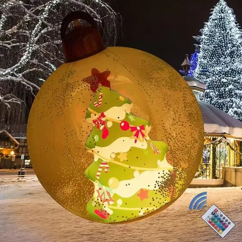 Outdoor Christmas Balloons | Light-Up LED & Standard | Santa, Snowman & Xmas Tree | Garden Party Decoration
