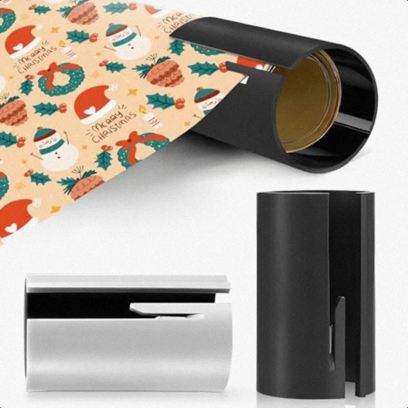 Christmas Gift Wrapping Kit - 7 Piece Set | Wrapping Paper| Tags| Paper Cutter | Storage Bag|Greeting Cards