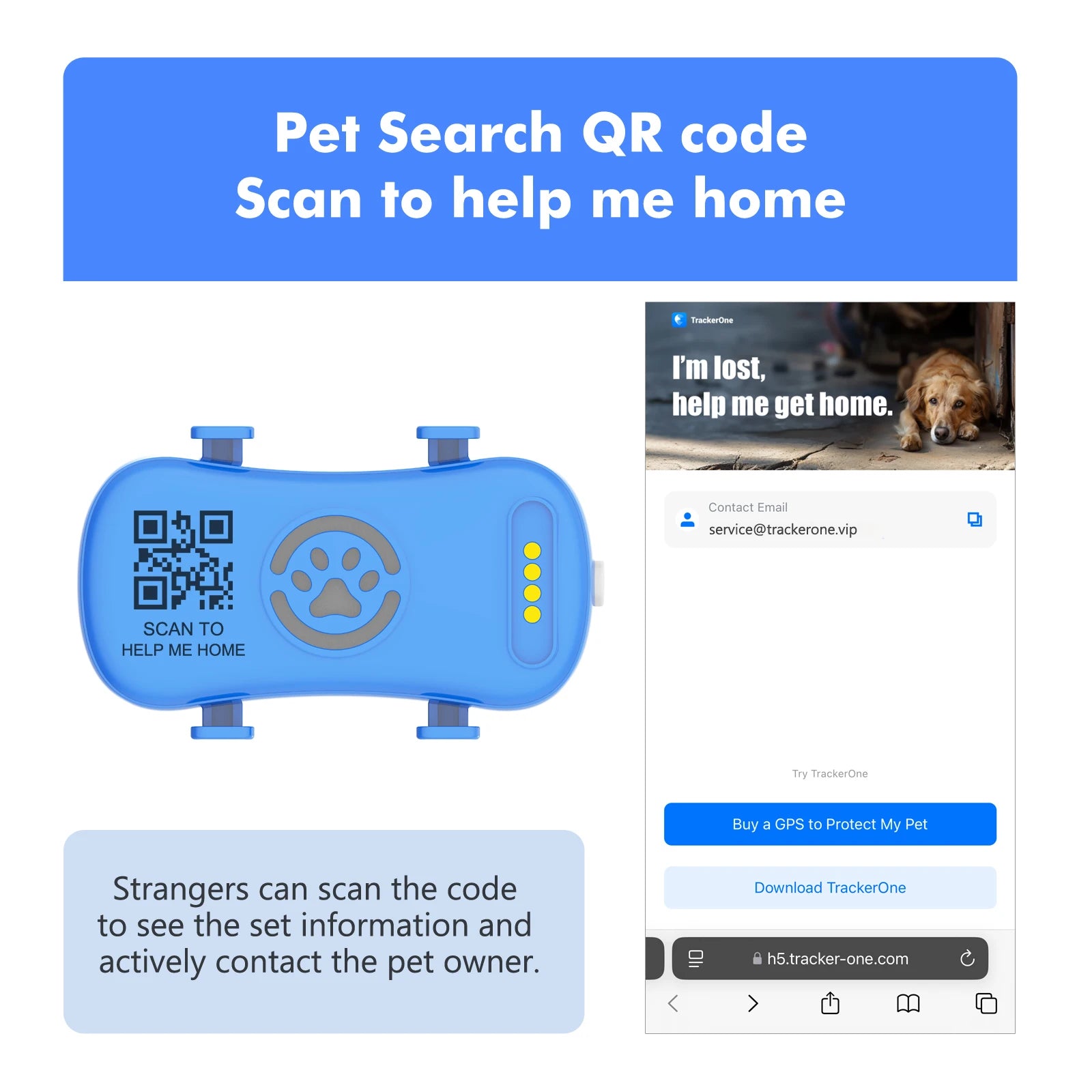 Unlimited Distance GPS Pet Tracker