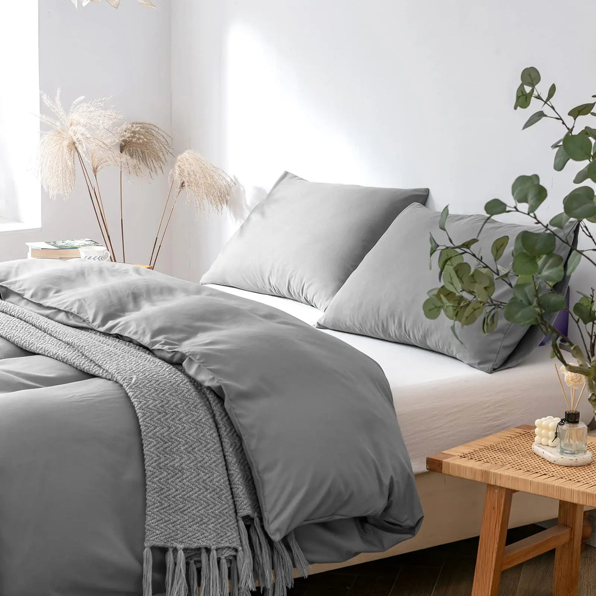 Good Nite Microfibre Duvet Cover Set | Soft & Breathable | Single, Double & King | 4 Colours