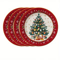 Christmas Placemats Set of 4 - Snowflake & Pine Tree Table Mats