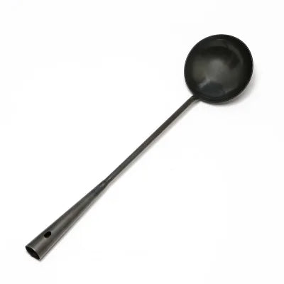 Handmade Chinese Cast Iron Wok | Non-Stick | Wooden Handle | 30–36cm