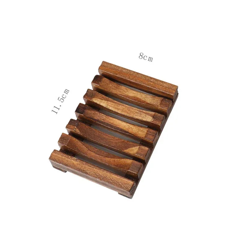 Bamboo Soap Dish with Draining Design | Light or Dark Finish